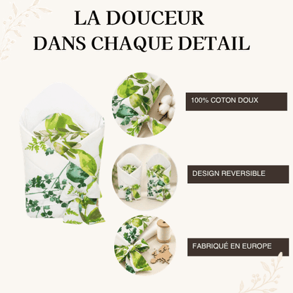 Duéa — Nid bébé rigidifié réversible avec nœud