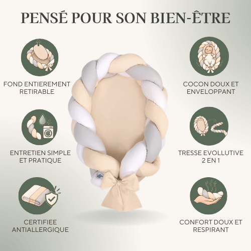 Tresséa — Nid bébé tressé.