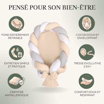Tresséa — Nid bébé tressé.