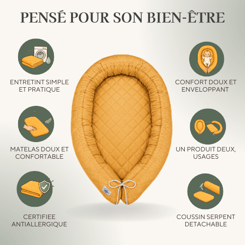 Moduléa — Cocon bébé matelassé 2-en-1