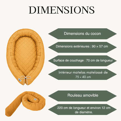 Moduléa — Cocon bébé matelassé 2-en-1