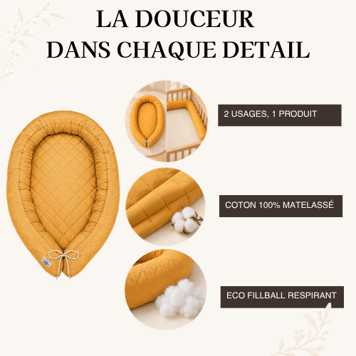 Moduléa — Cocon bébé matelassé 2-en-1
