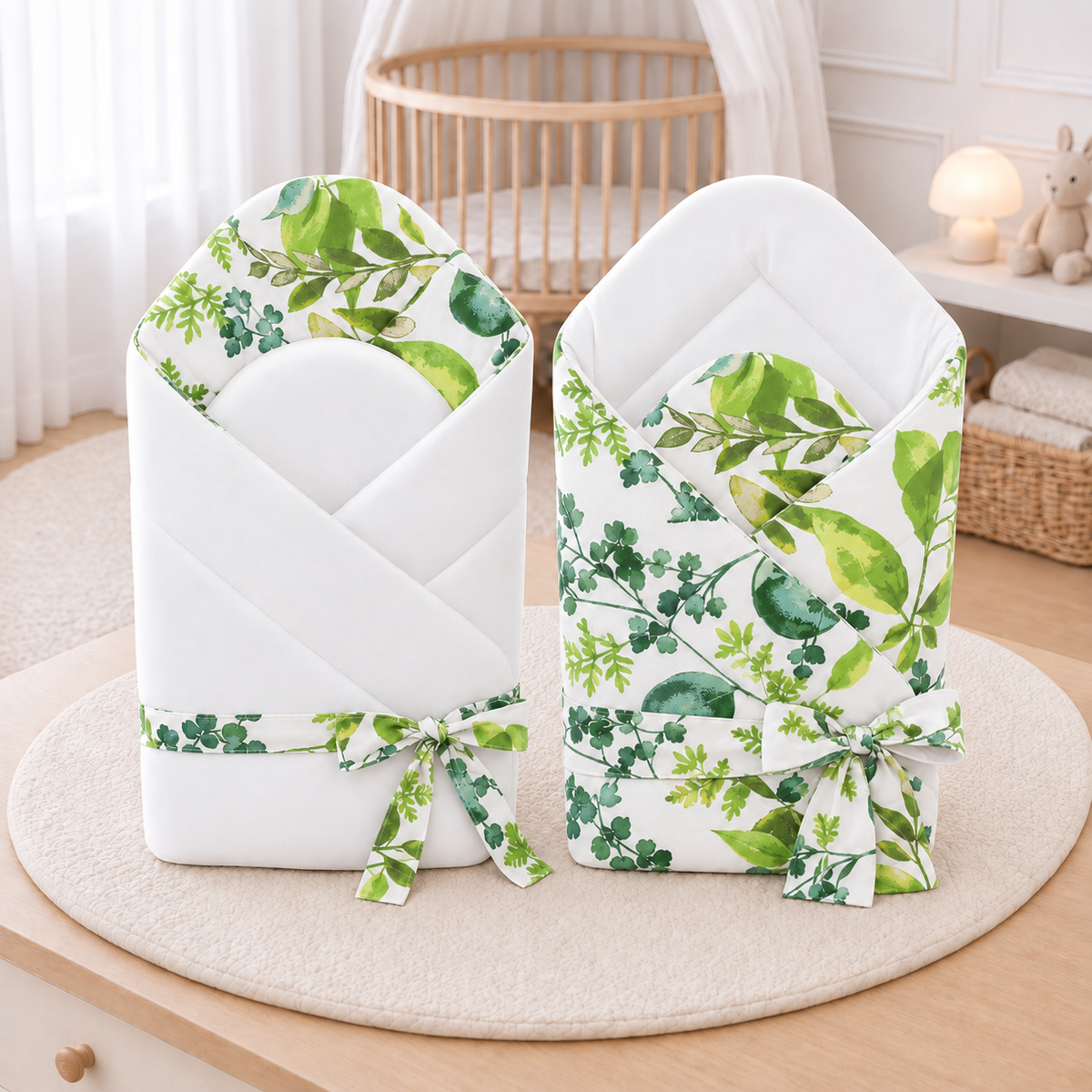 Duéa — Nid bébé rigidifié réversible avec nœud